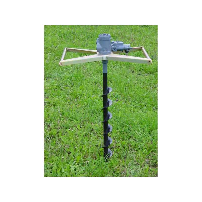 Tarière cadre robuste en acier zingué