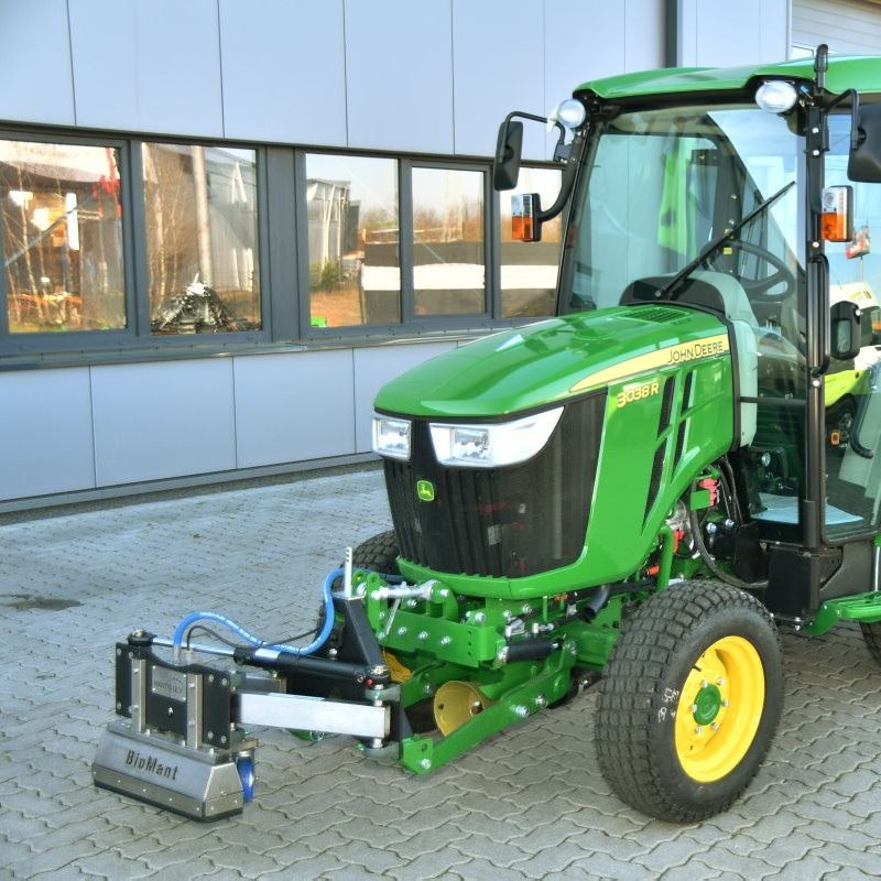 rampe eau chaude sur tracteur