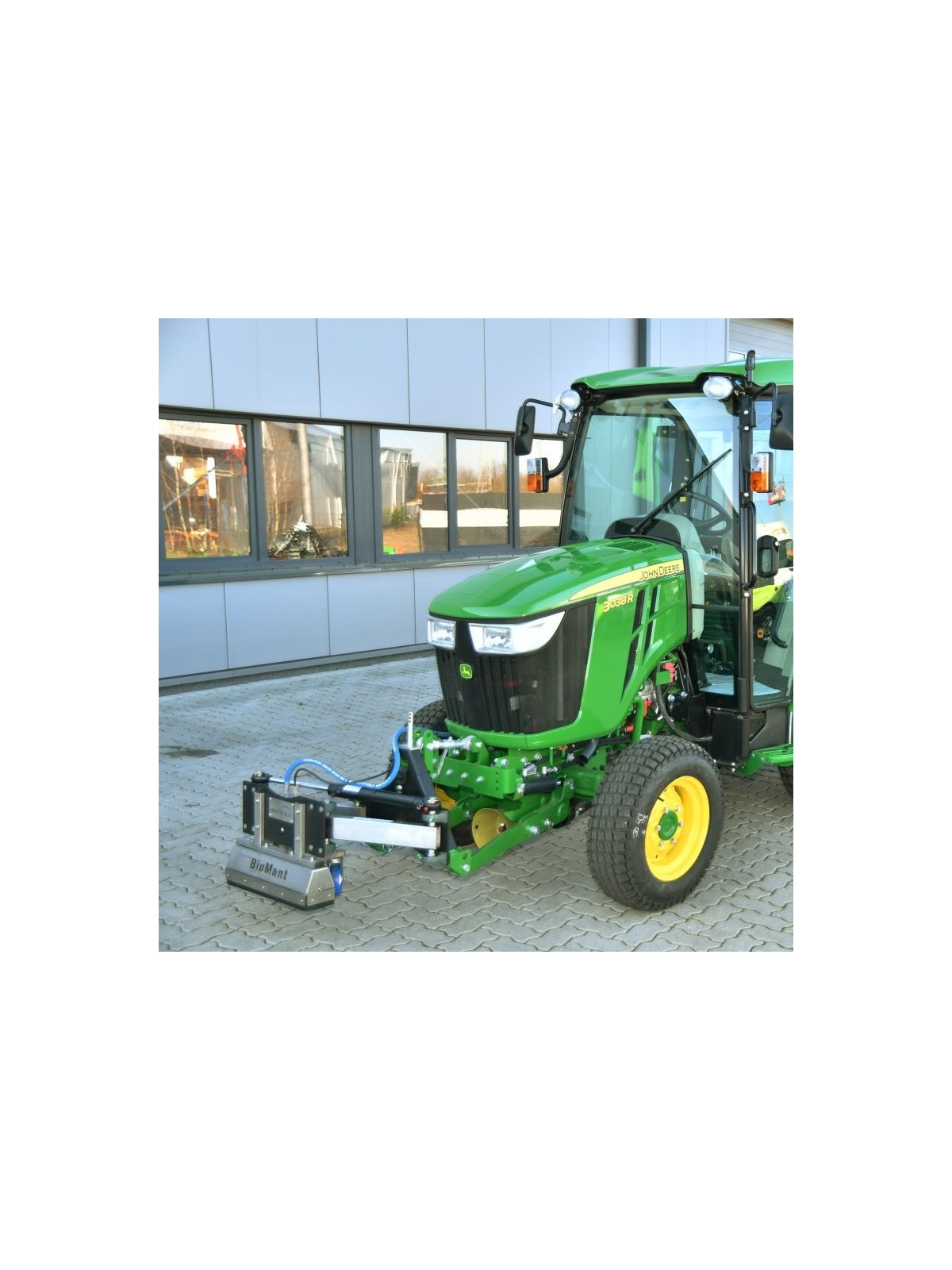 rampe eau chaude sur tracteur