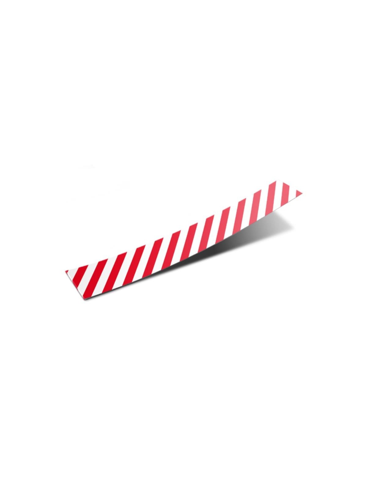 Etiquette Bandelette rayé blanc -  rouge - Coserwa