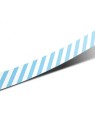 Etiquette Bandelette rayé blanc -  bleu clair - Coserwa
