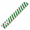 Etiquette Diwa Tyvek sans code EAN rayé vert - blanc