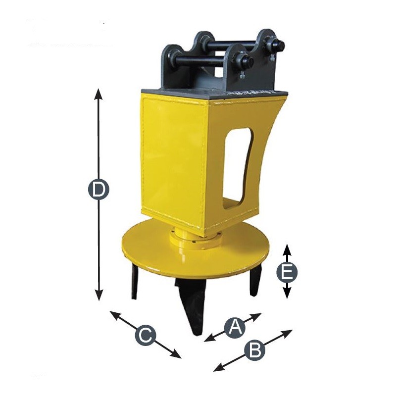 Herse hydraulique minipelle