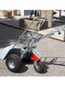 Diable de manutention - support de pied repliable avec roue