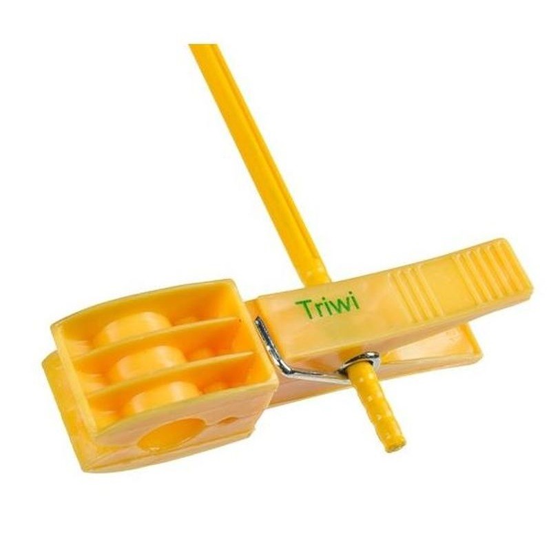 tige plastique et pince