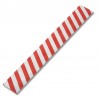 Etiquette Tyvek à agrafer rayé rouge - blanc - Coserwa
