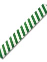 Etiquette Tyvek à agrafer rayé vert - blanc - Coserwa