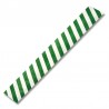 Etiquette Tyvek à agrafer rayé vert - blanc - Coserwa