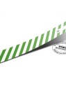 Etiquette Diwa Premium sans code EAN - rayé blanc - vert - Coserwa